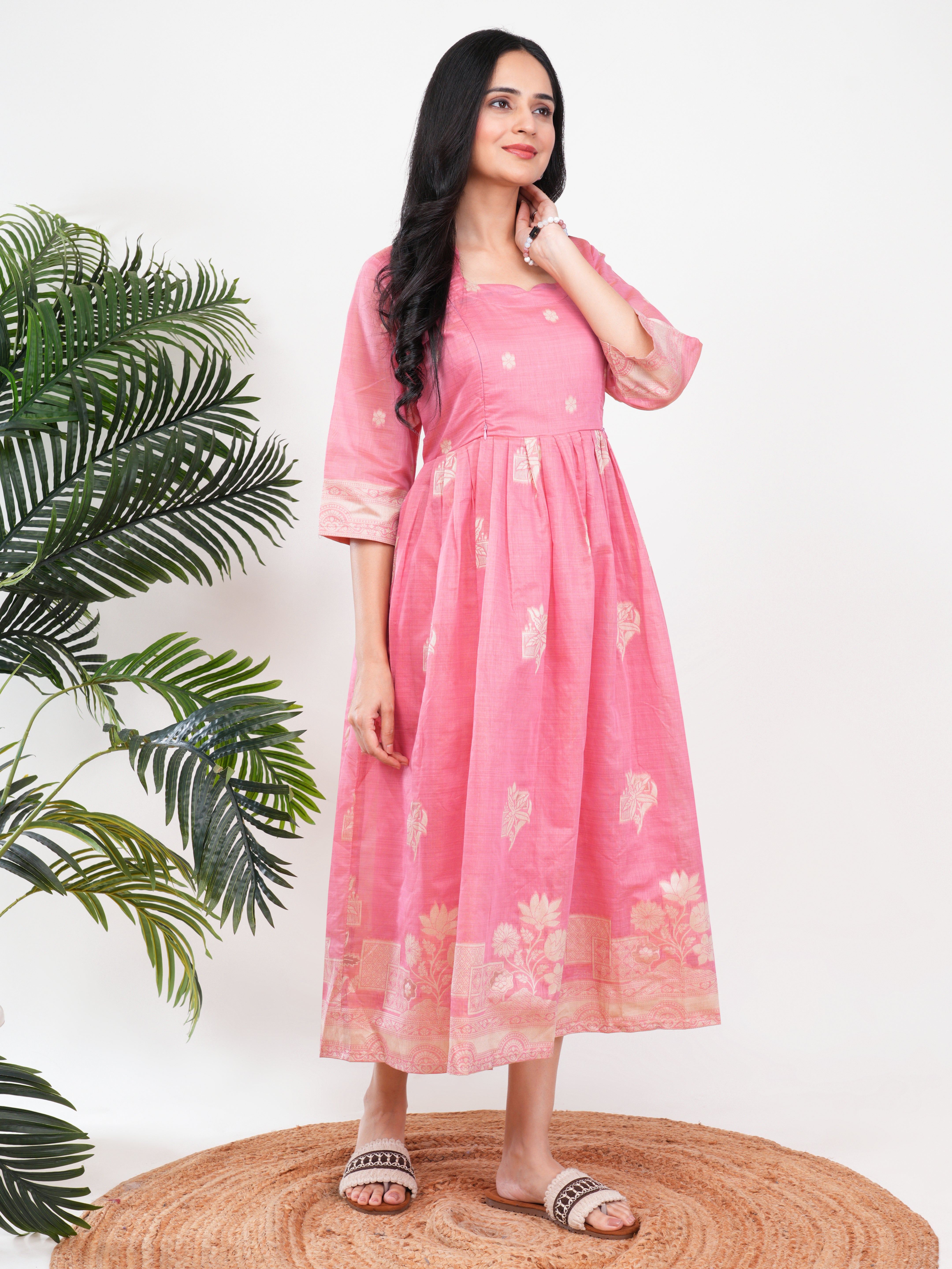 Pink Feeding Single Kurti