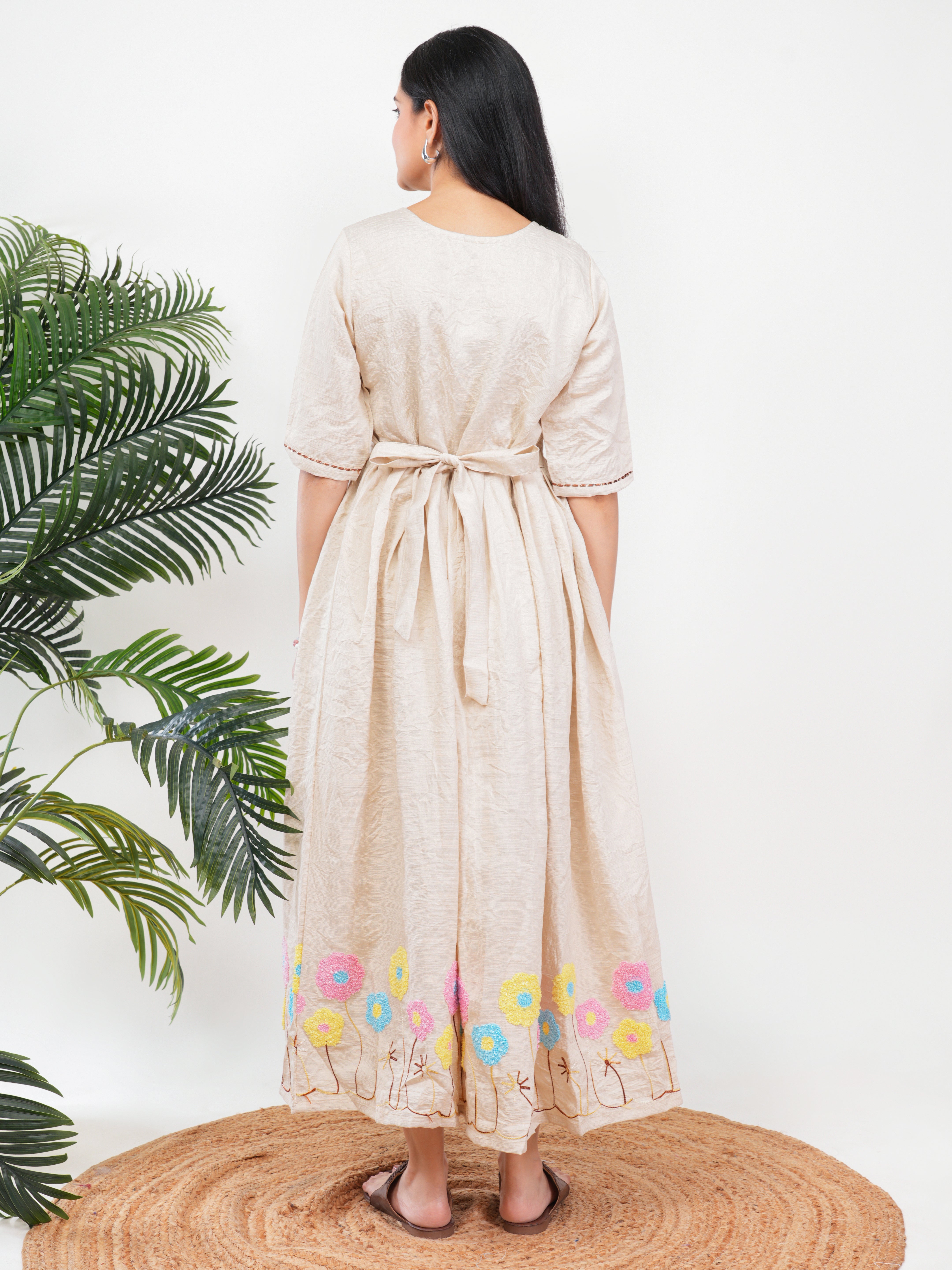 Beige Feeding Single Kurti