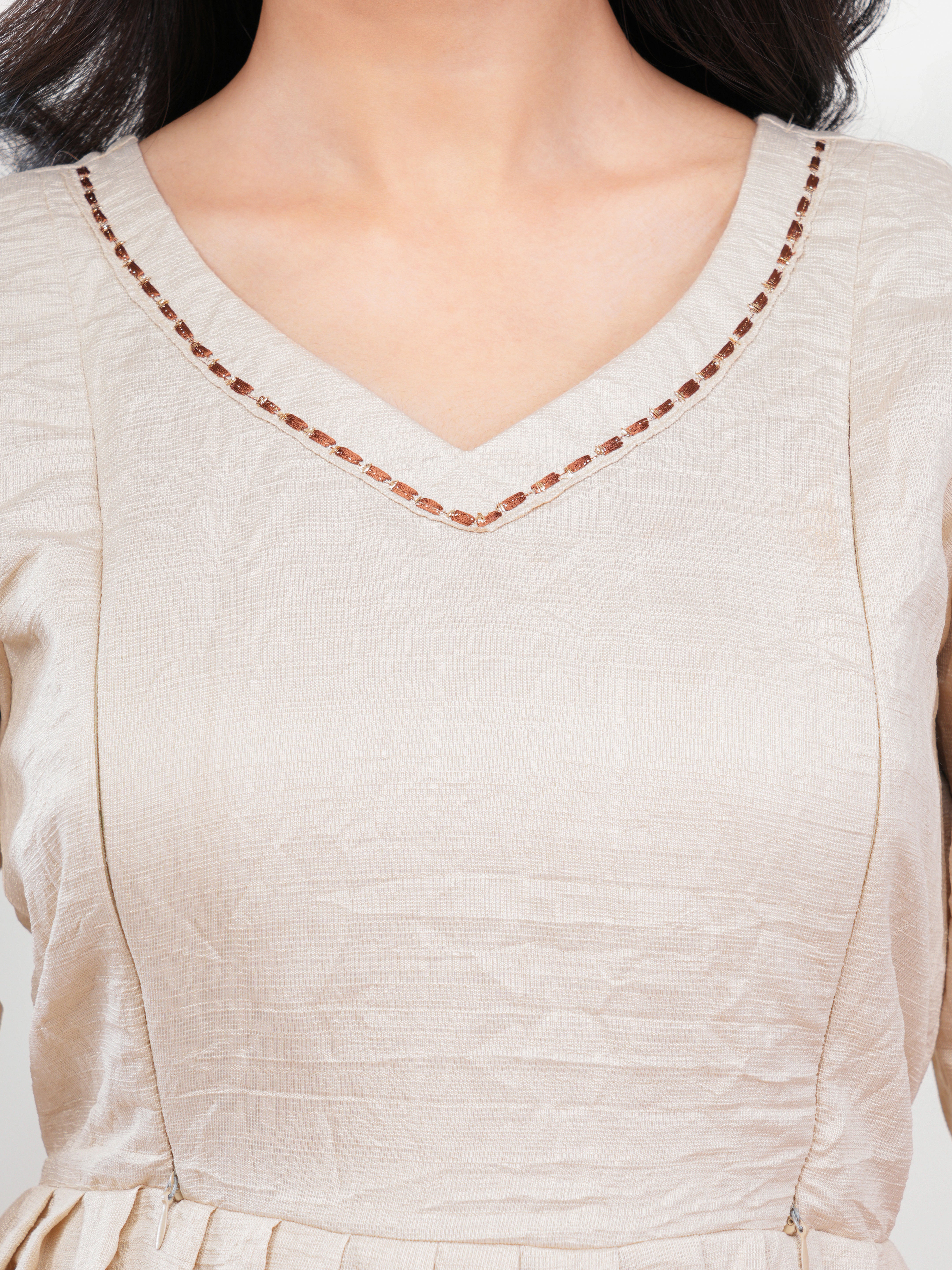 Beige Feeding Single Kurti