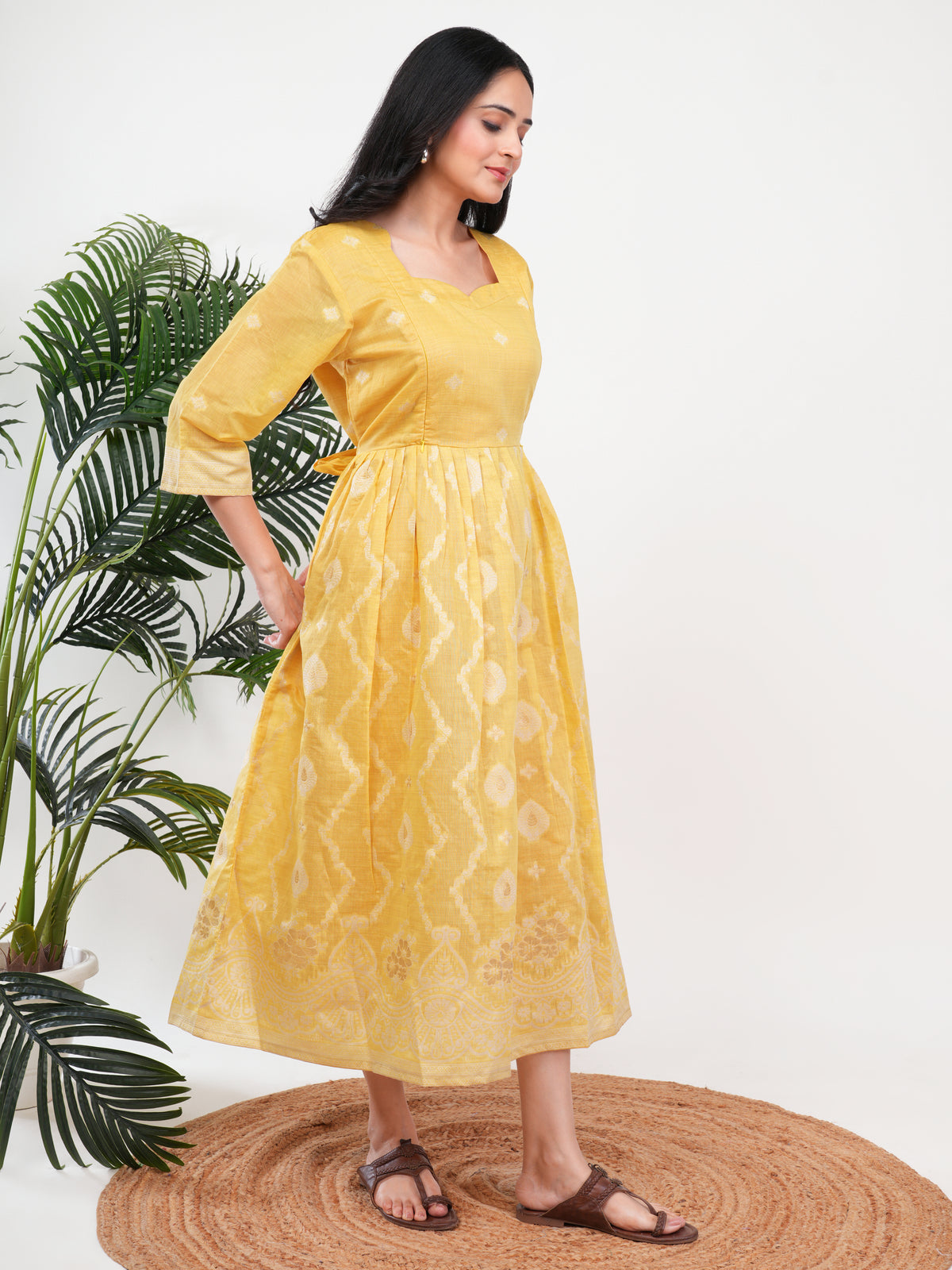 Mustard Feeding Single Kurti