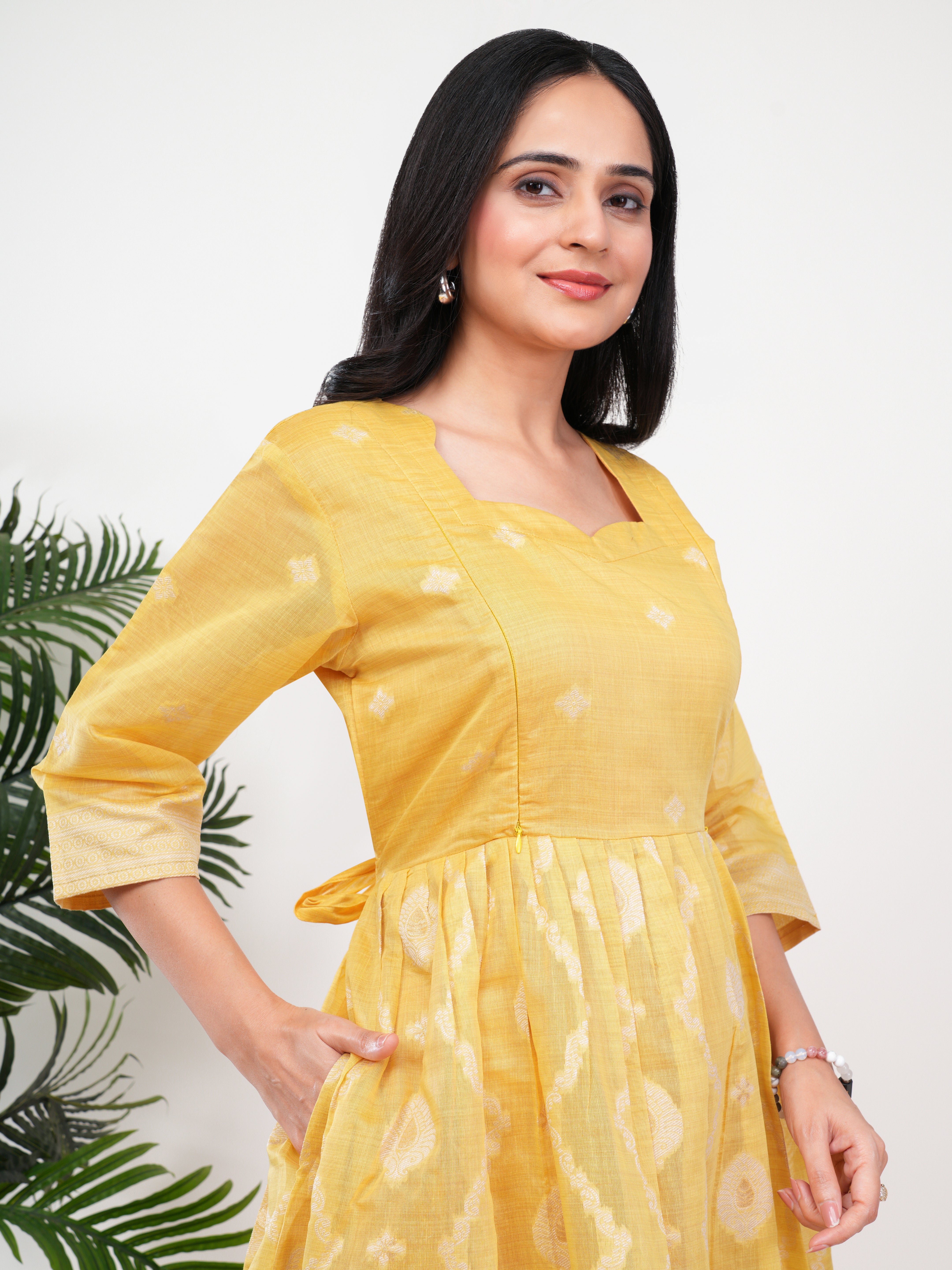 Mustard Feeding Single Kurti