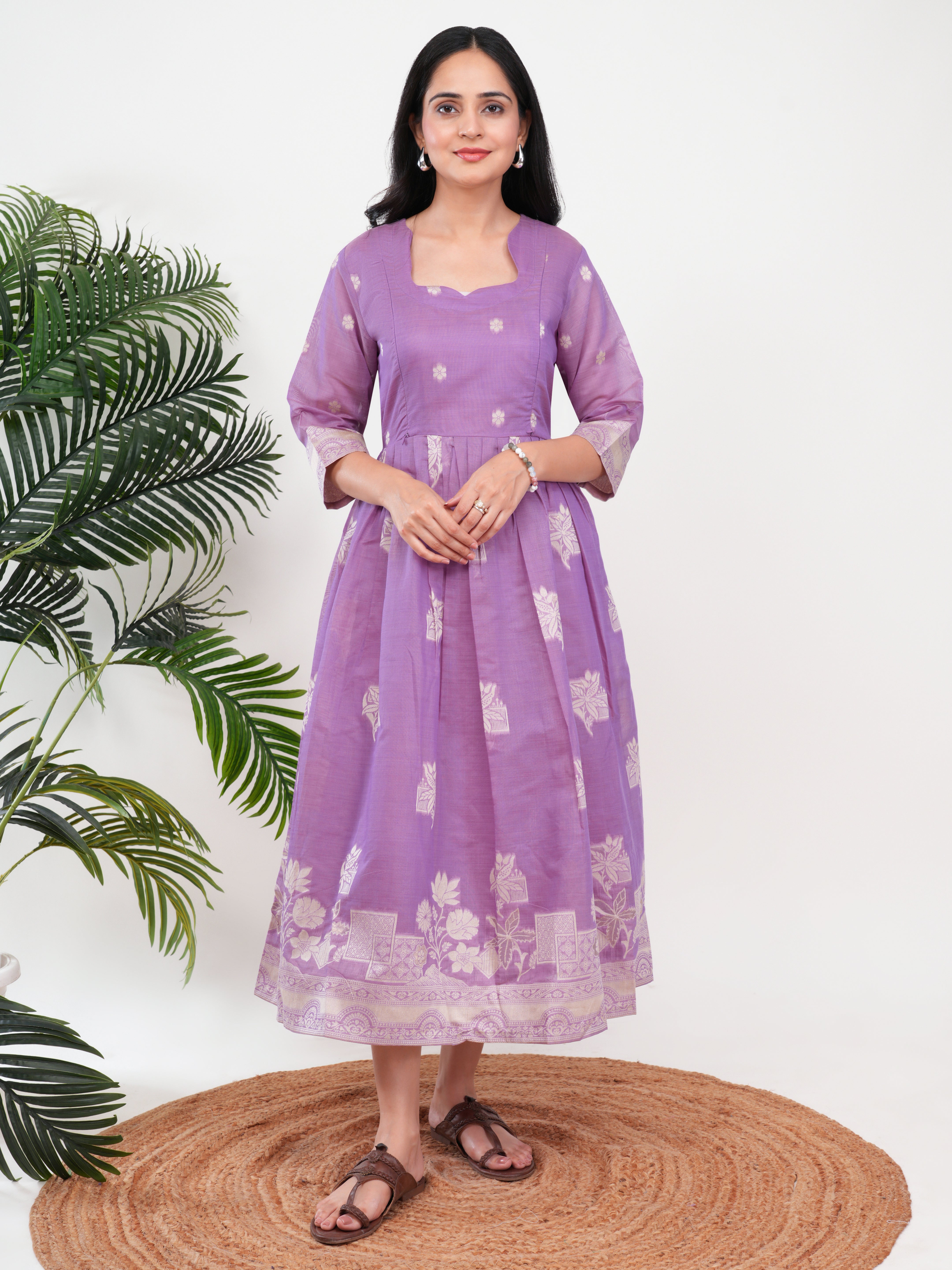 Lavender Feeding Single Kurti