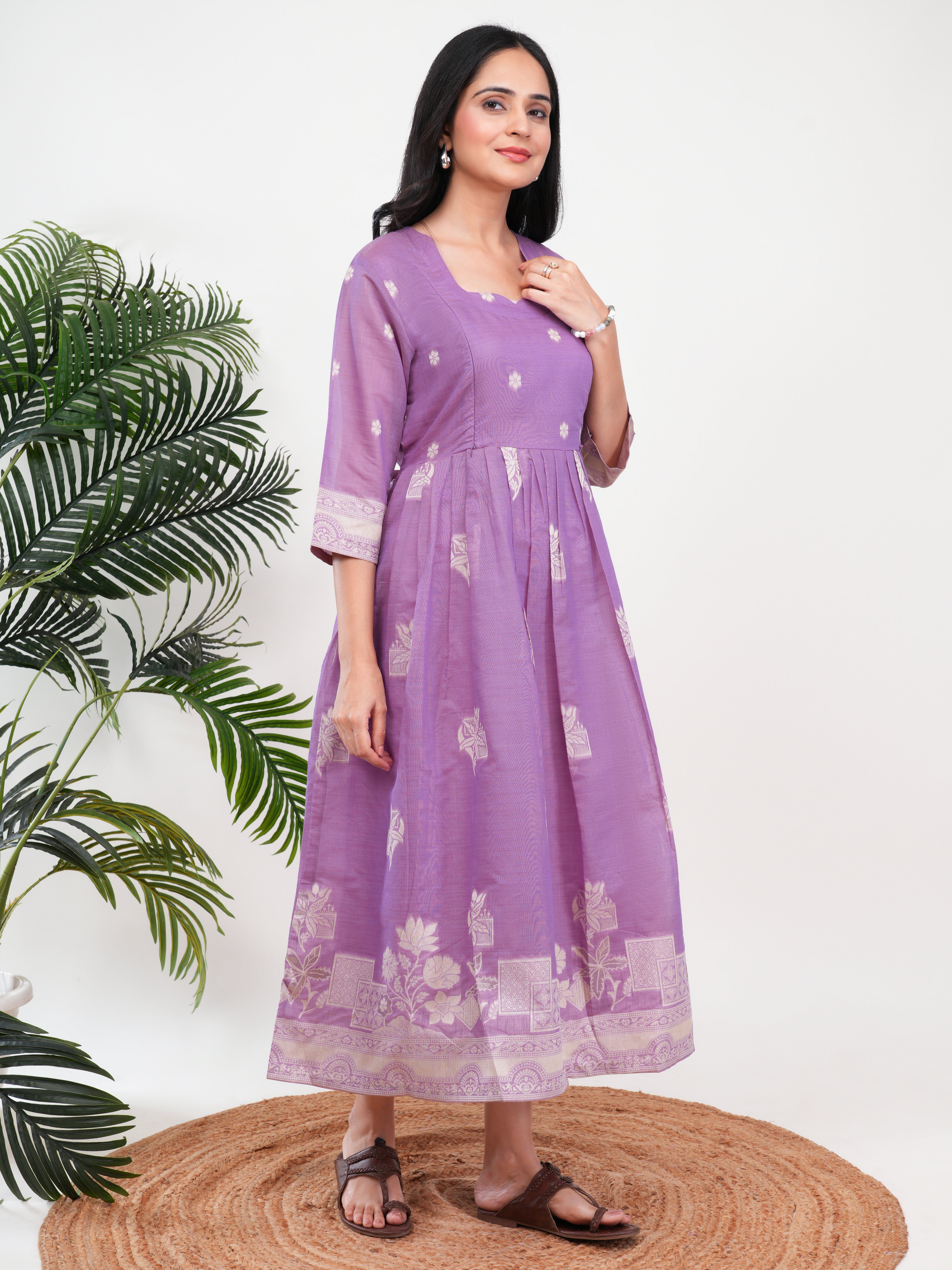 Lavender Feeding Single Kurti