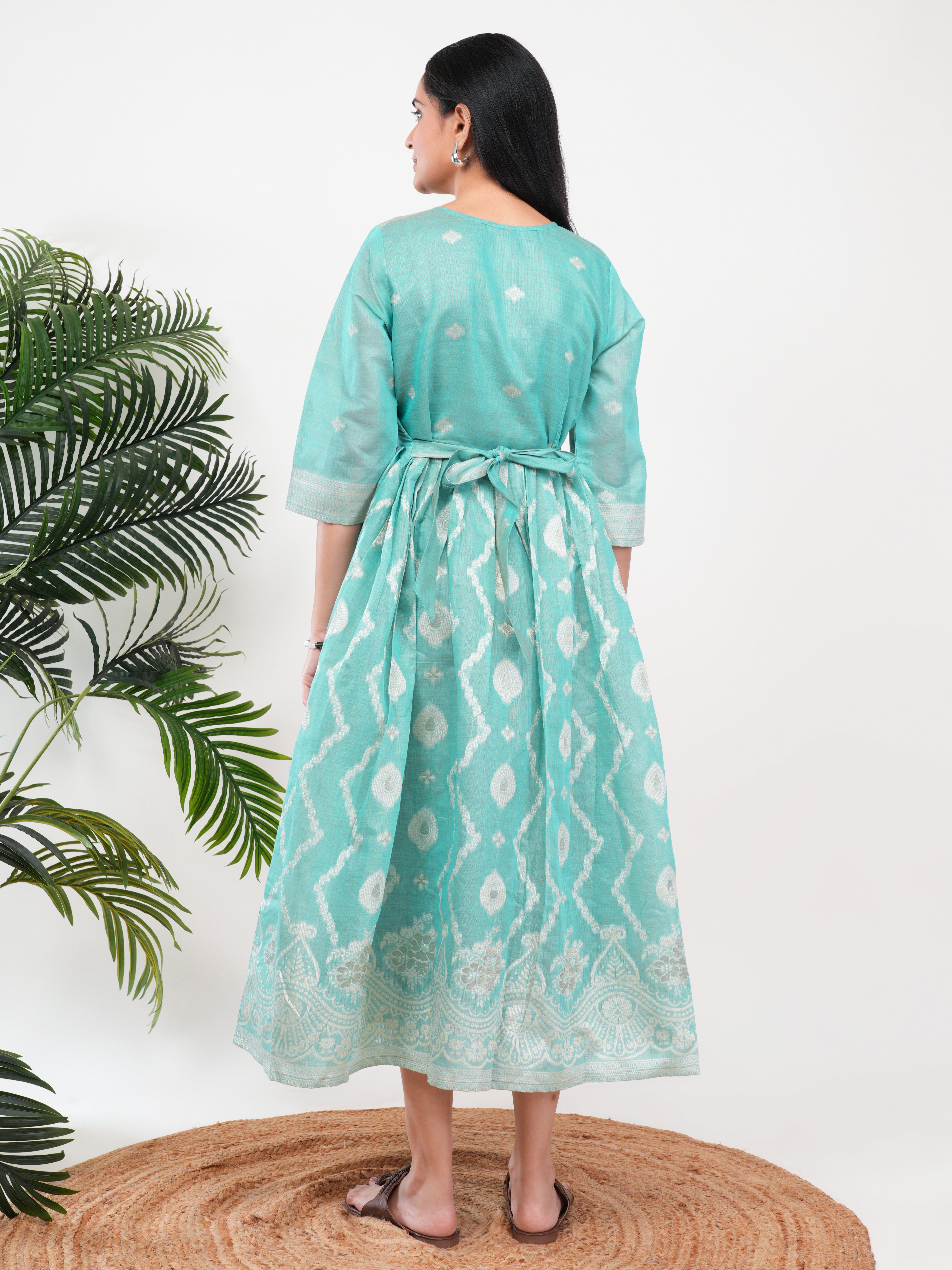 Mint Green Feeding Single Kurti