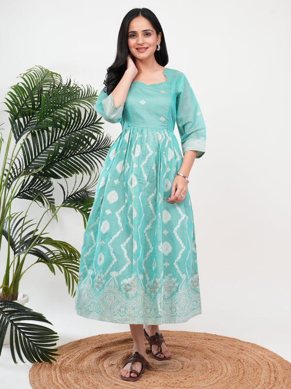 Mint Green Feeding Single Kurti