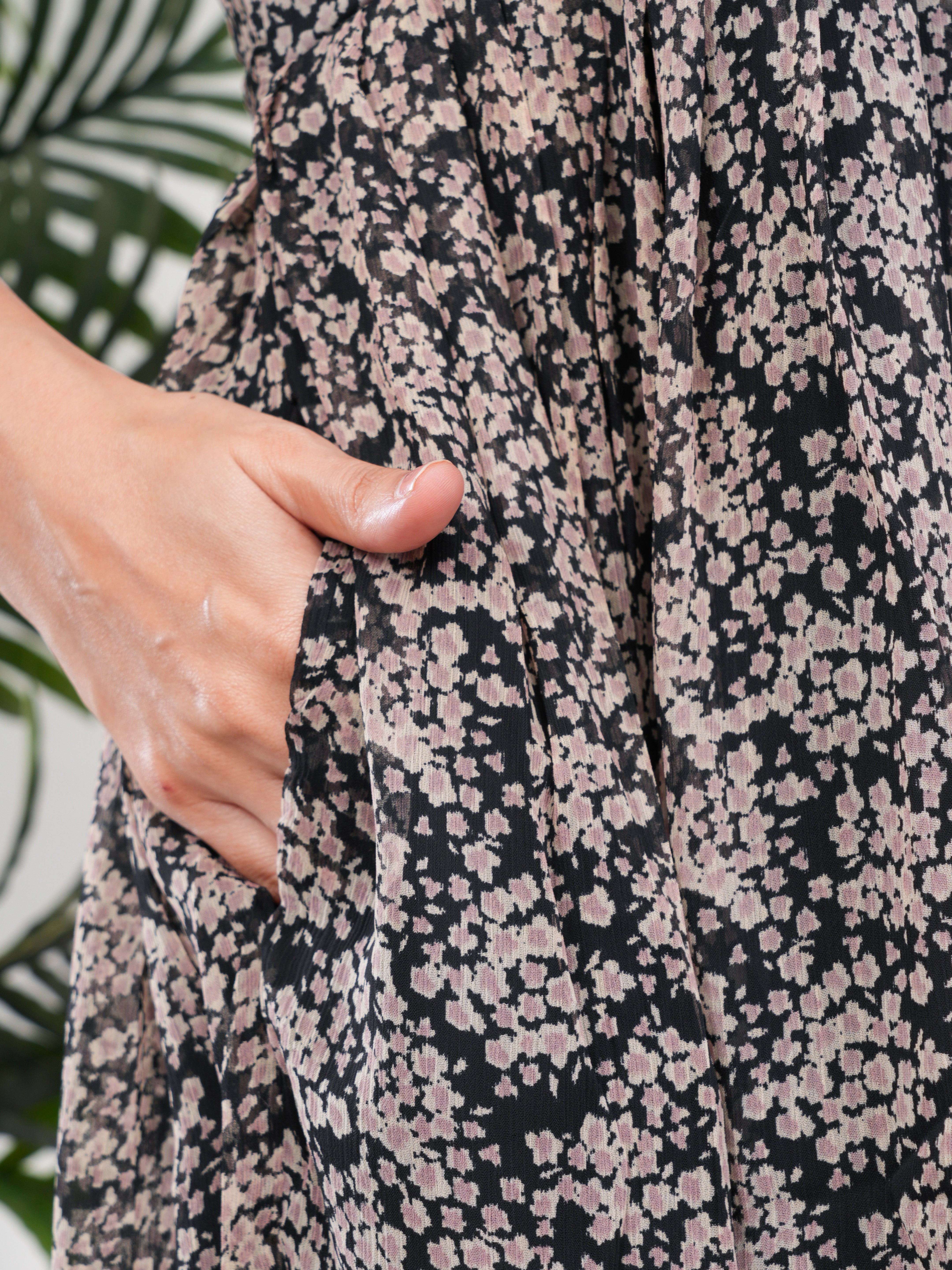 Black Floral Feeding Single Kurti