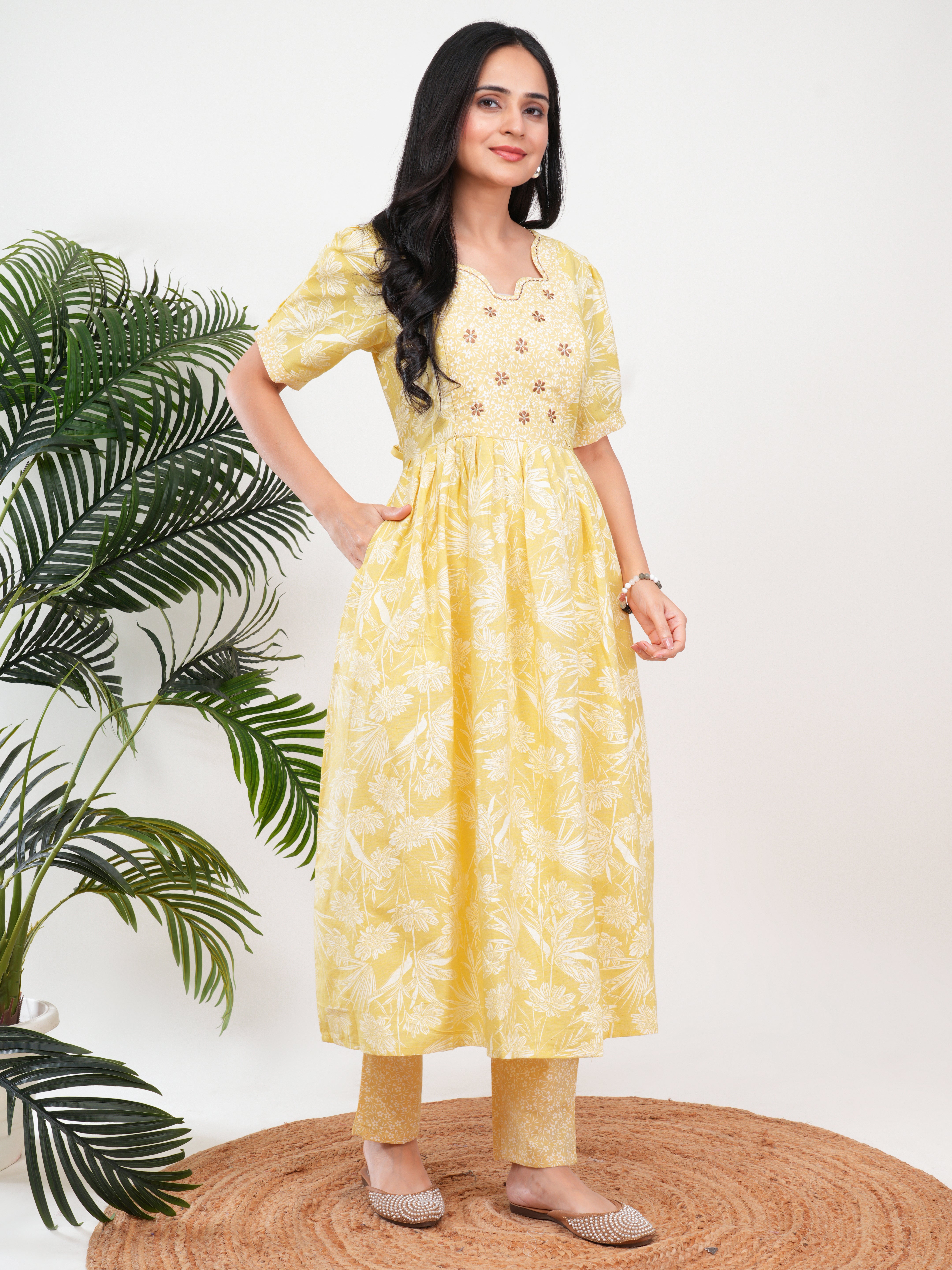 Mustard Floral Feeding 3Pcs Set