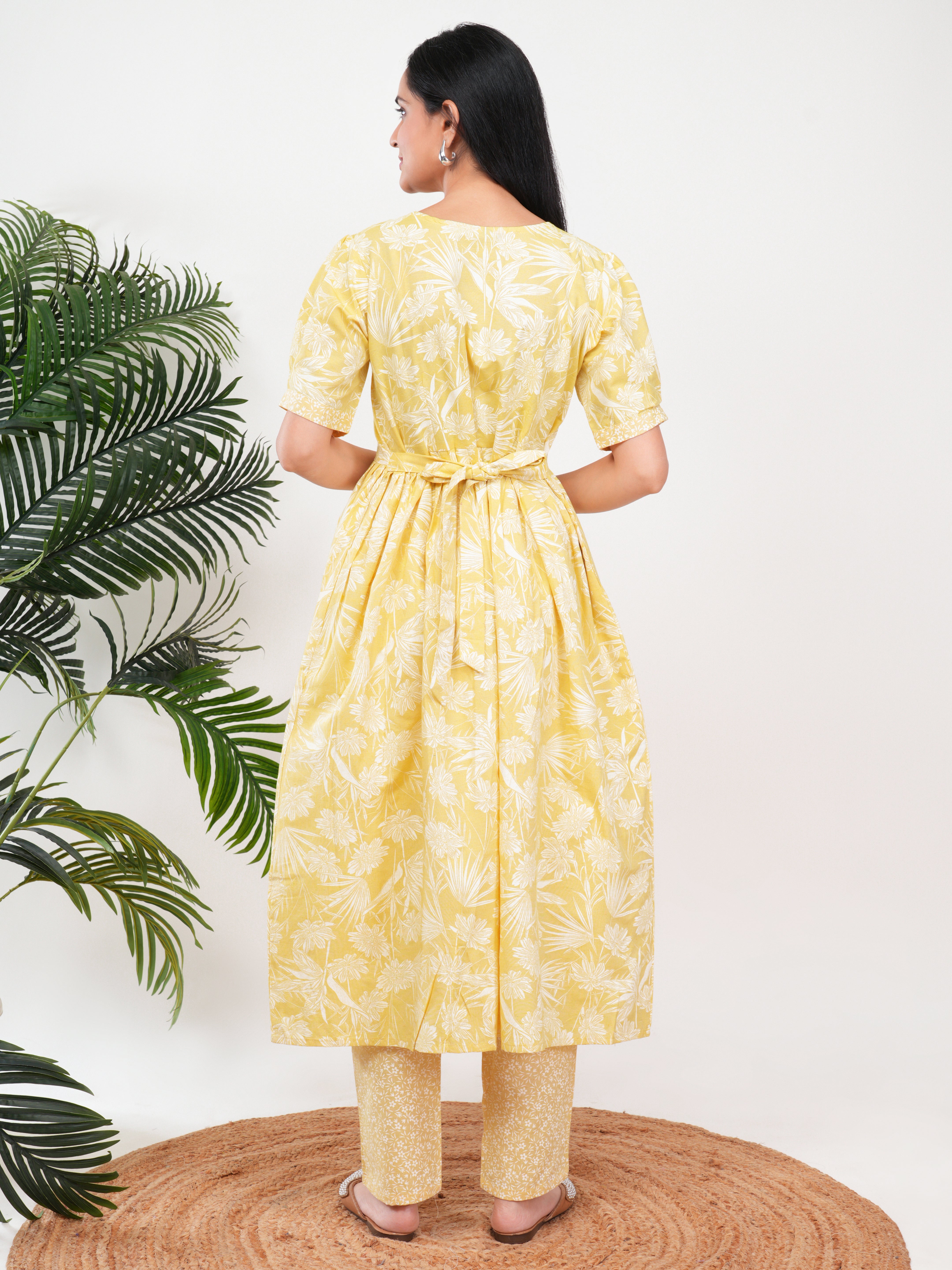 Mustard Floral Feeding 3Pcs Set