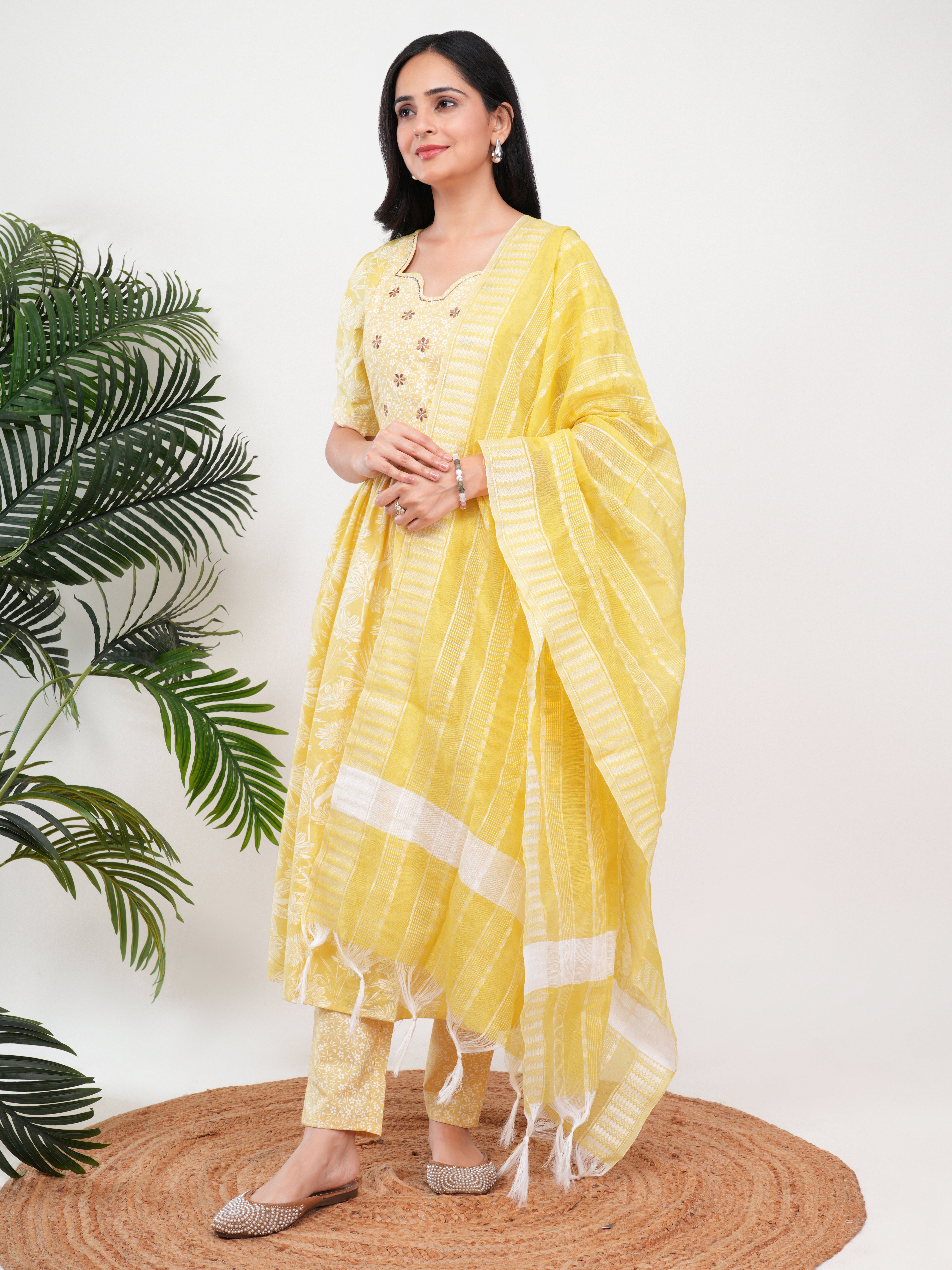Mustard Floral Feeding 3Pcs Set