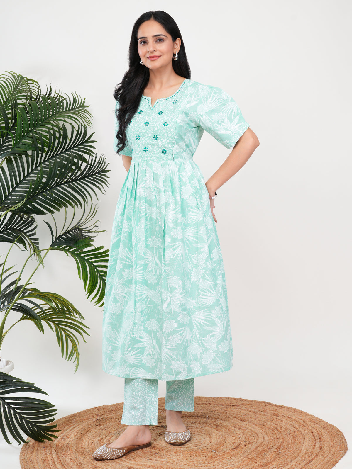 Mint Floral Feeding 3Pcs Set